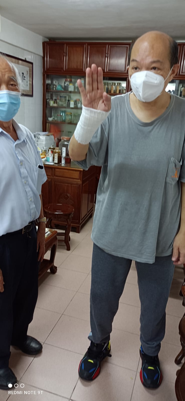  跌打青衣康復進度1